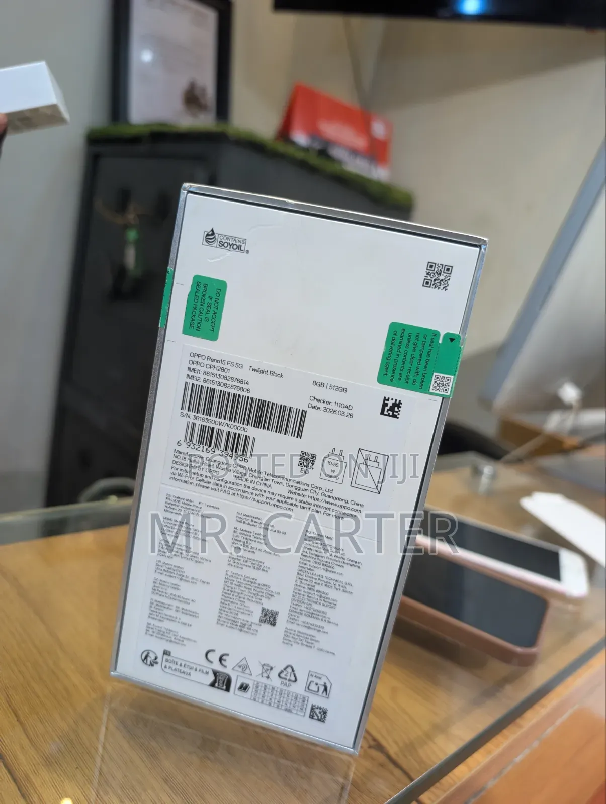 New Oppo Reno15 F 5G 512 GB Black