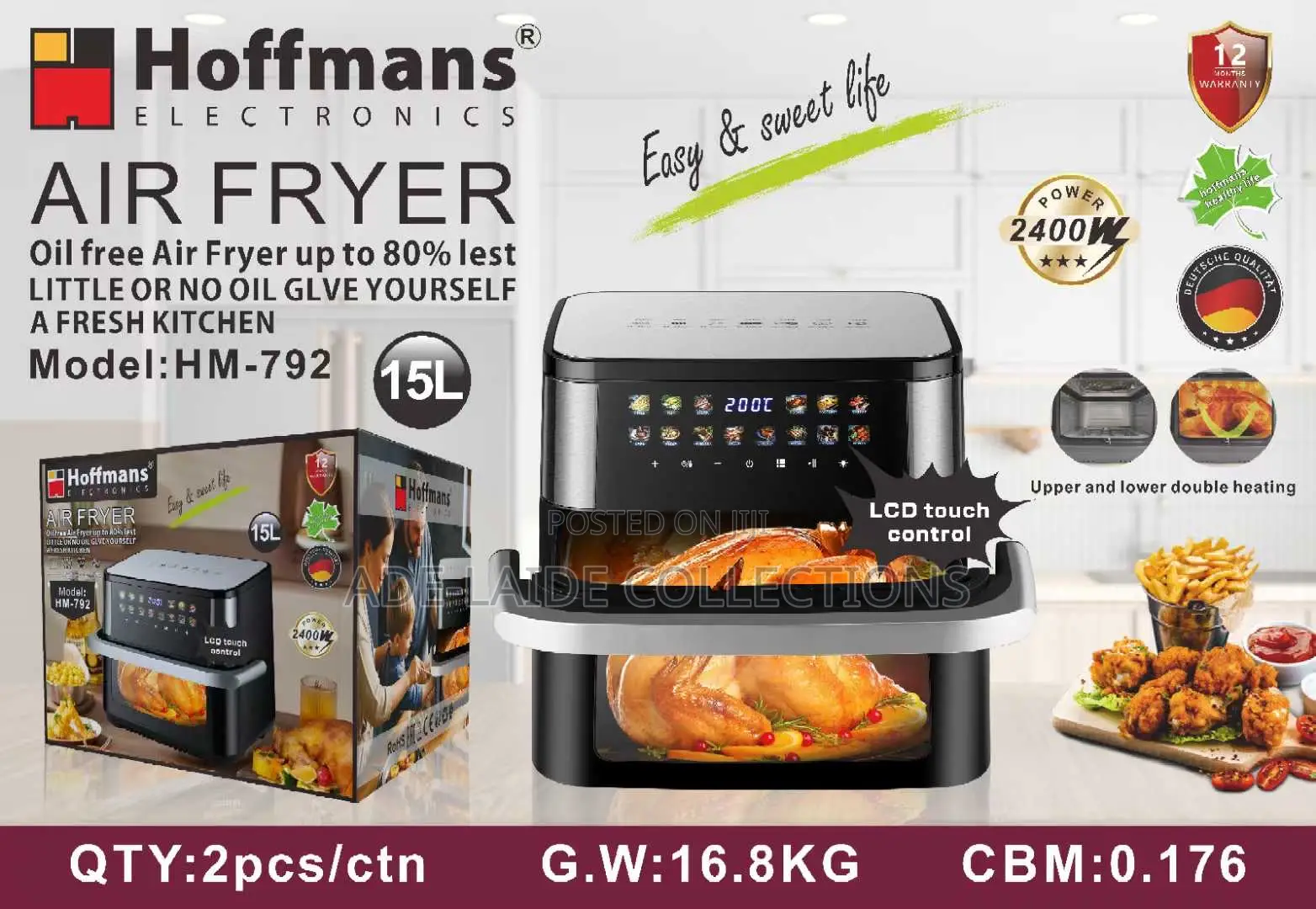 Hoffman Airfryer 15hm-792