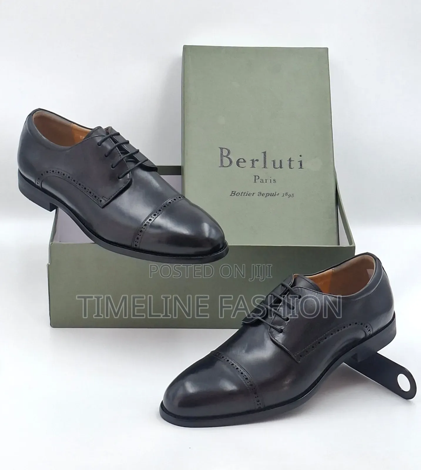 Men's Stylish Business Class Flap Lace Leather Shoes