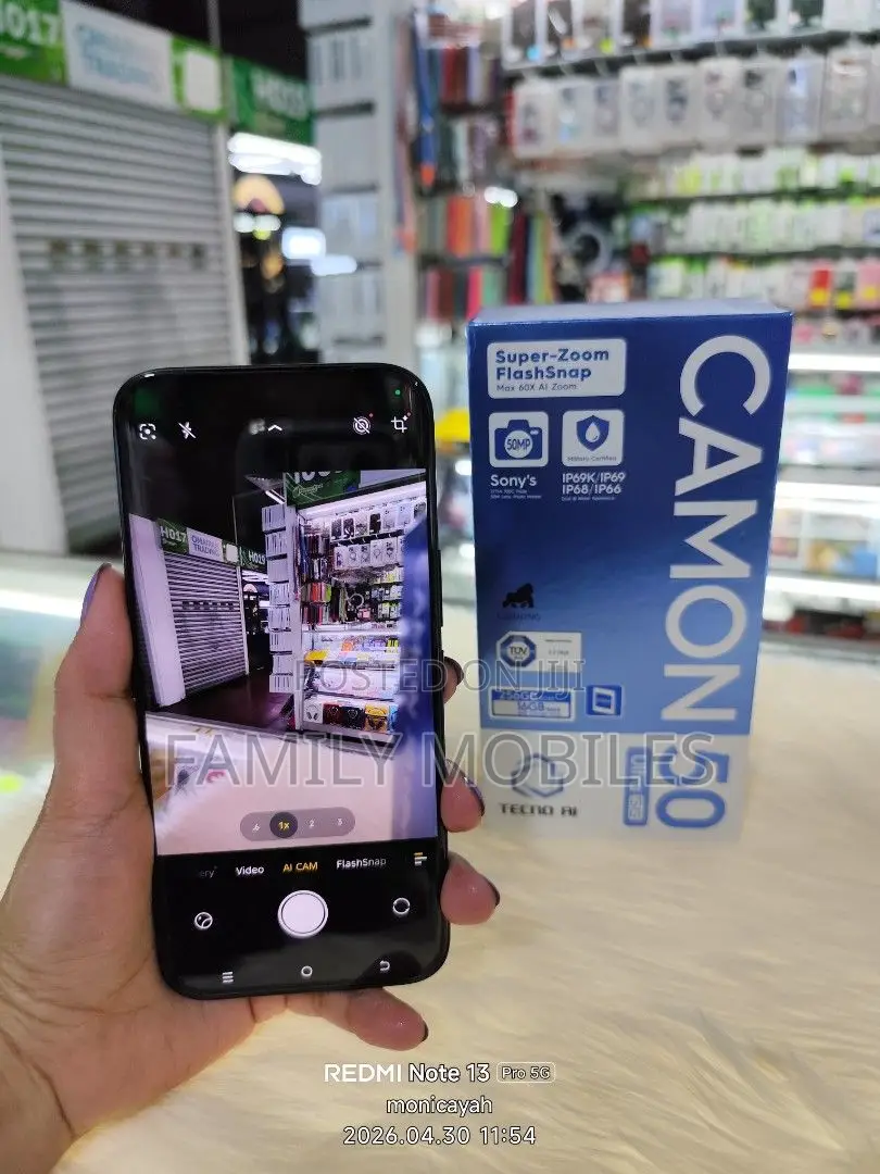New Tecno Camon 50 Ultra 256 GB Gray