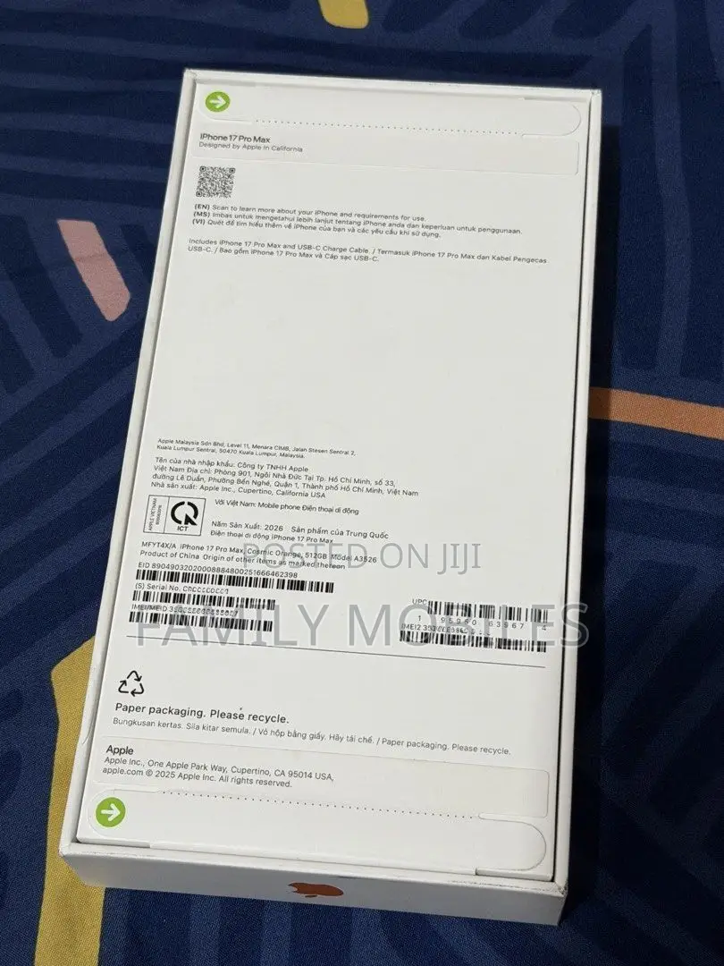 New Apple iPhone 17 Pro Max 512 GB Orange