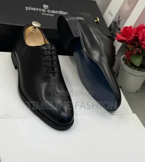 Pierre Cardin Executive Men's Leather Handmade Oxford Shoes