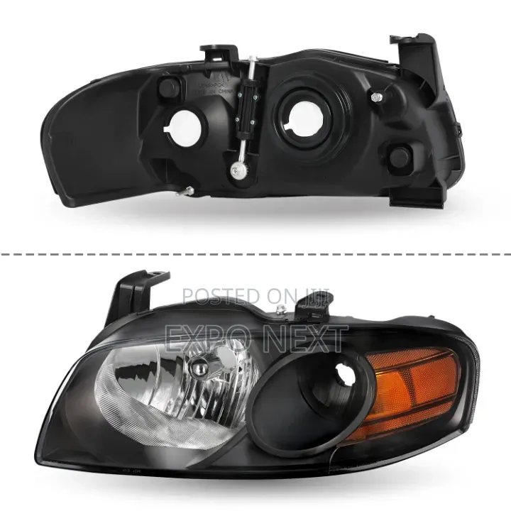 Nissan Sentra 2004 - 2006 Halogen Headlight Black