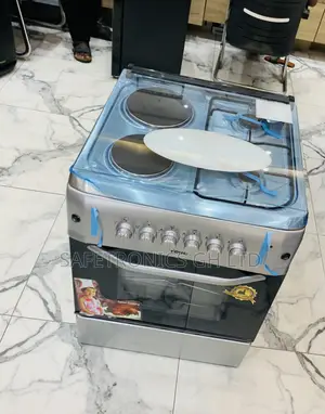Get Massive Grey Ferre 2 Gas + 2 Electric (60x60) Cooker