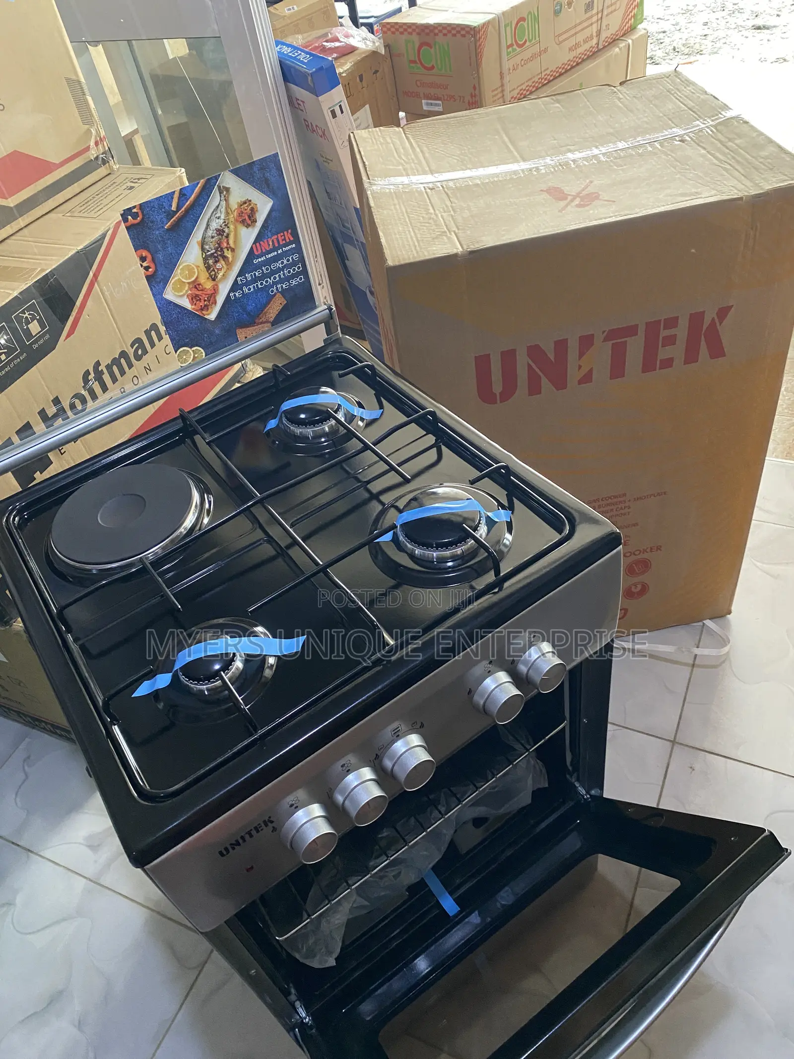 Unitek 3 Burner+1 Electric Cooker(Apartment Size)