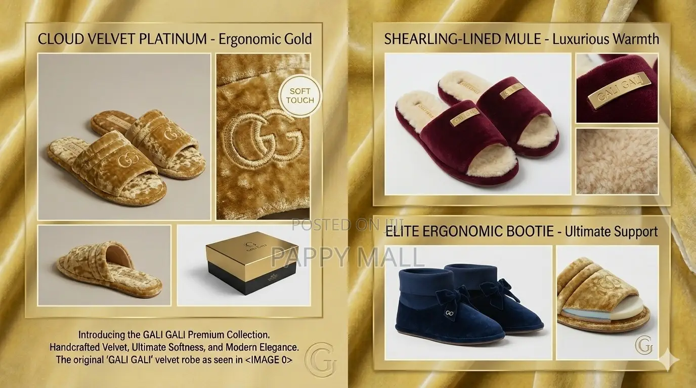 Gali Gali 'Sofa Luxury' Burgundy Velvet Slippers – Unparallele Comfort