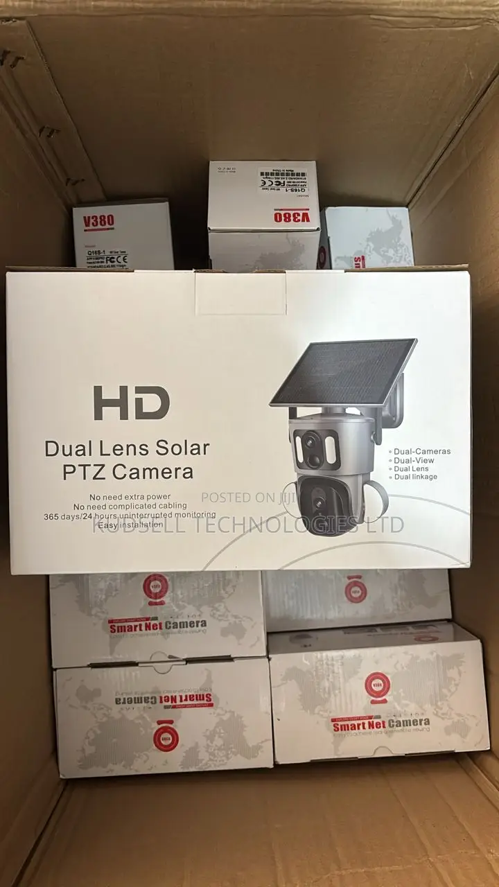 PTZ Solar 4g Dual Lens Camera 6mp Ubox App