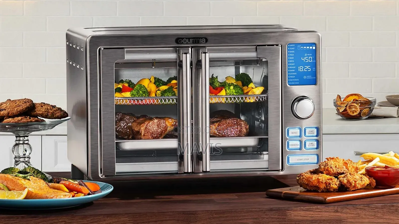 17 Cooking Preset French Door Air Fryer
