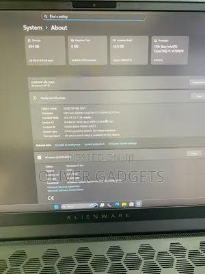 Laptop Dell Allienware M18 R1 16GB Intel Core i7 SSD 1T