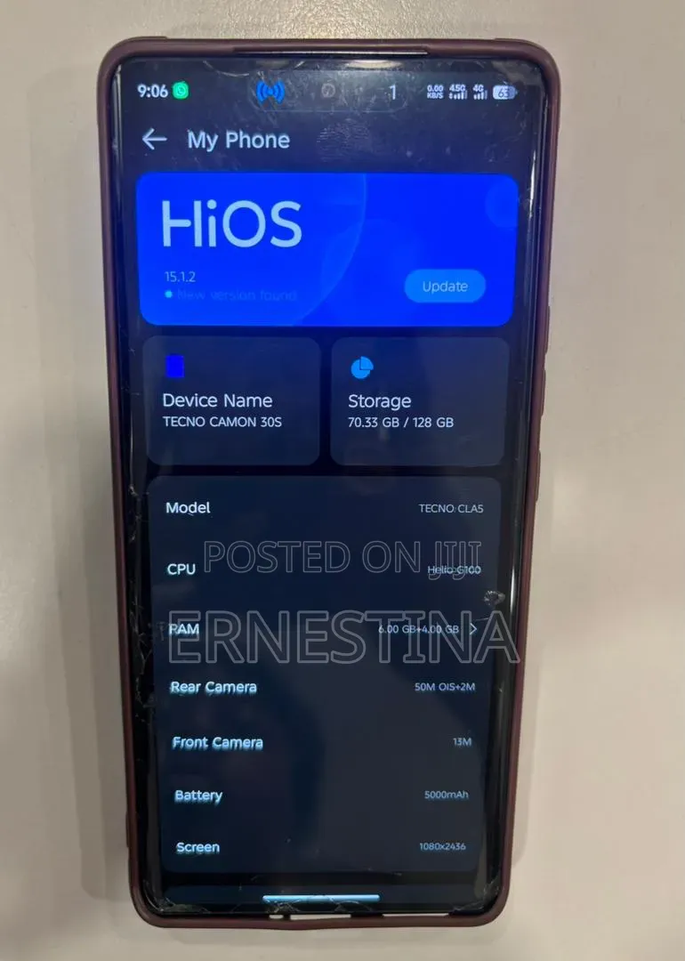 Tecno Camon 30S 128 GB Gold