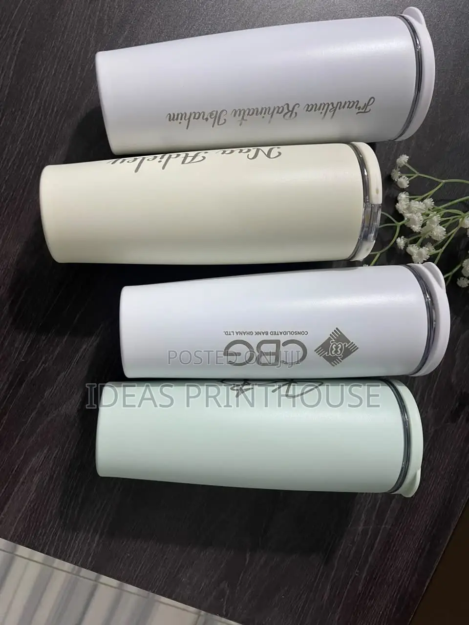 Branded Stainless Steel Tumbler With Lid