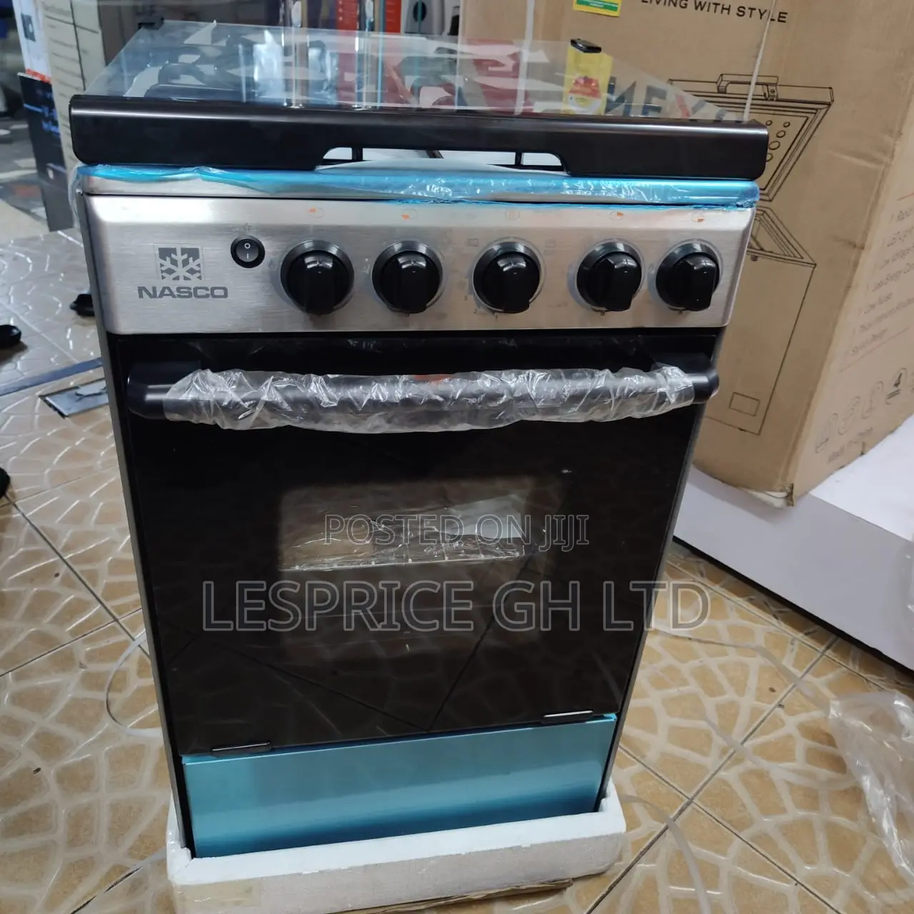 Super Efficient 4 Burner Gas Cooker With Grill Oven From Nasco