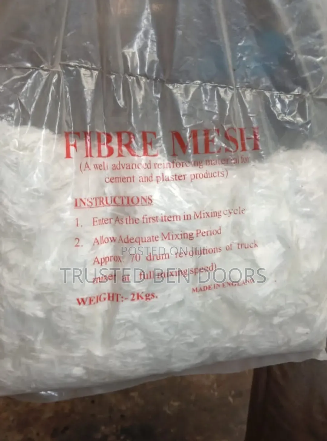 Fibre Mesh for Construction Works (2kg)
