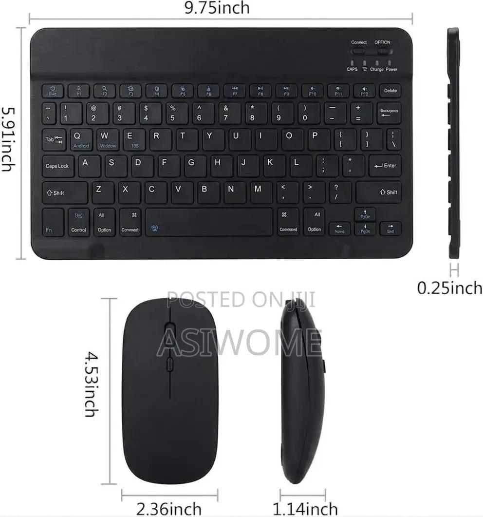Ultra-Slim Rechargeable Bluetooth Keyboard and Mouse Combo