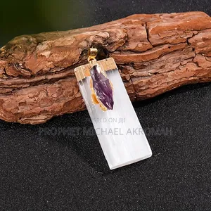 Natural Raw Amethyst Pendant