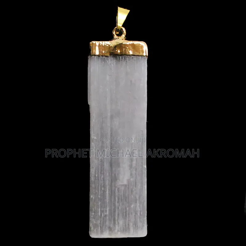 Selenite Crystal Pendant or Satin Spar Selenite