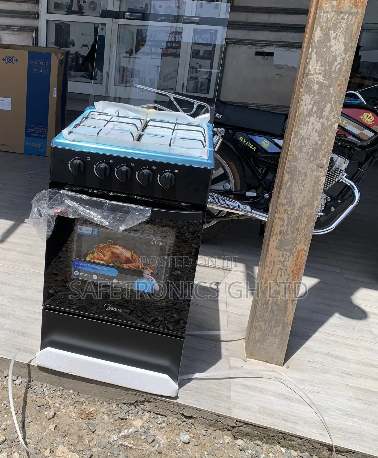 Shop Excellent Midea 4 Burner Gas Cooker Lack Mirror
