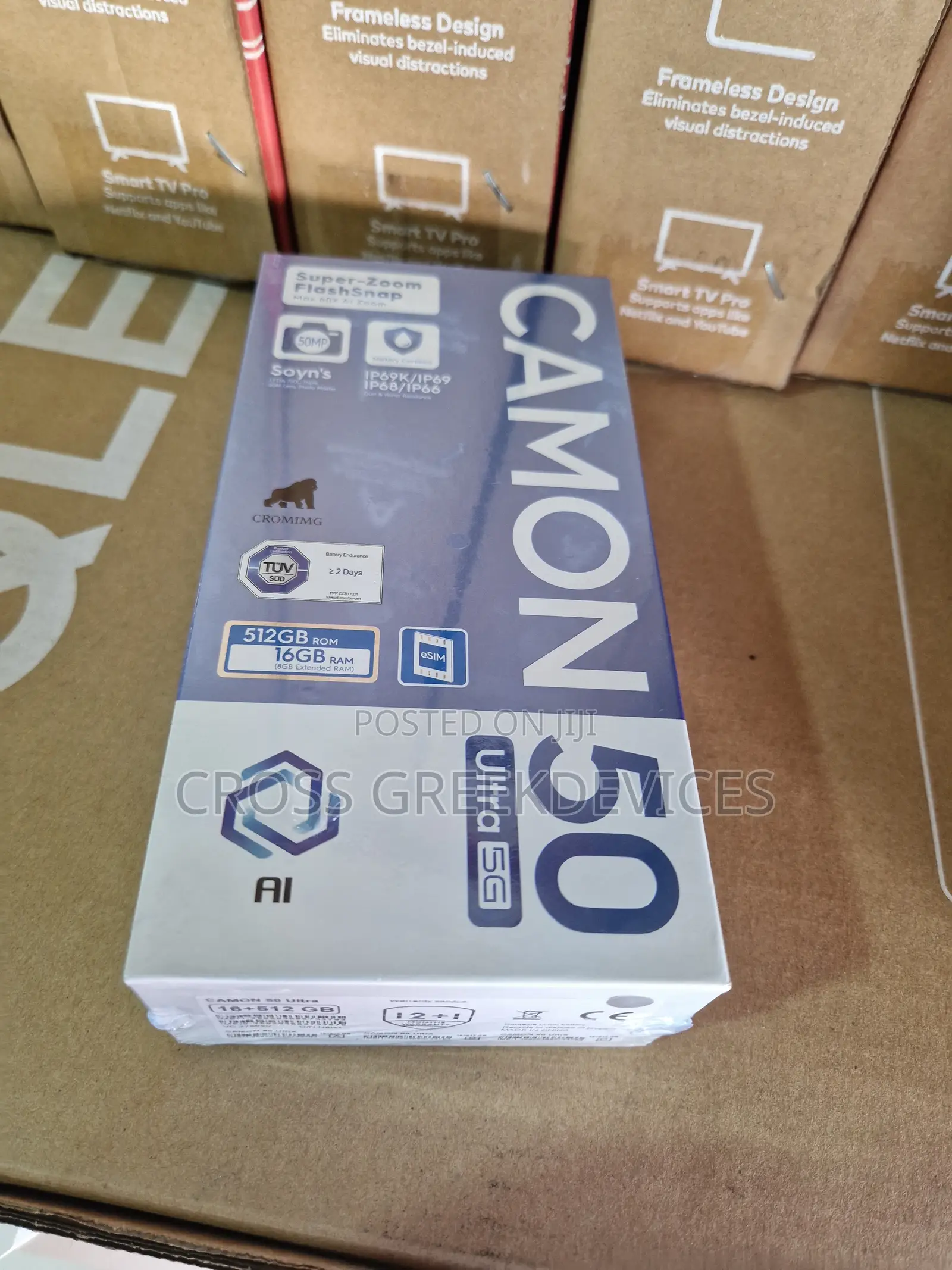 New Tecno Camon 50 Ultra 512 GB Black