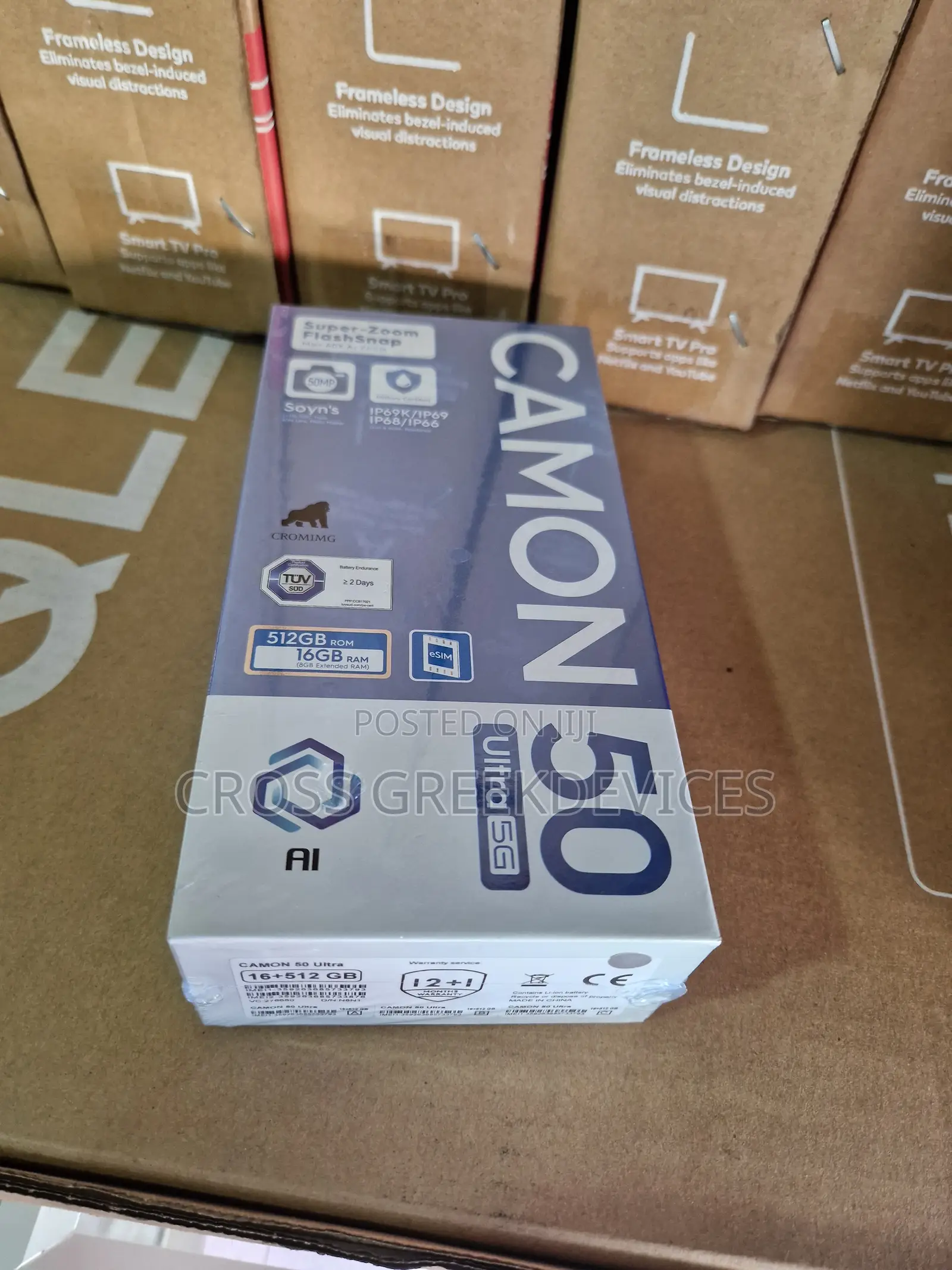 New Tecno Camon 50 Ultra 512 GB Black