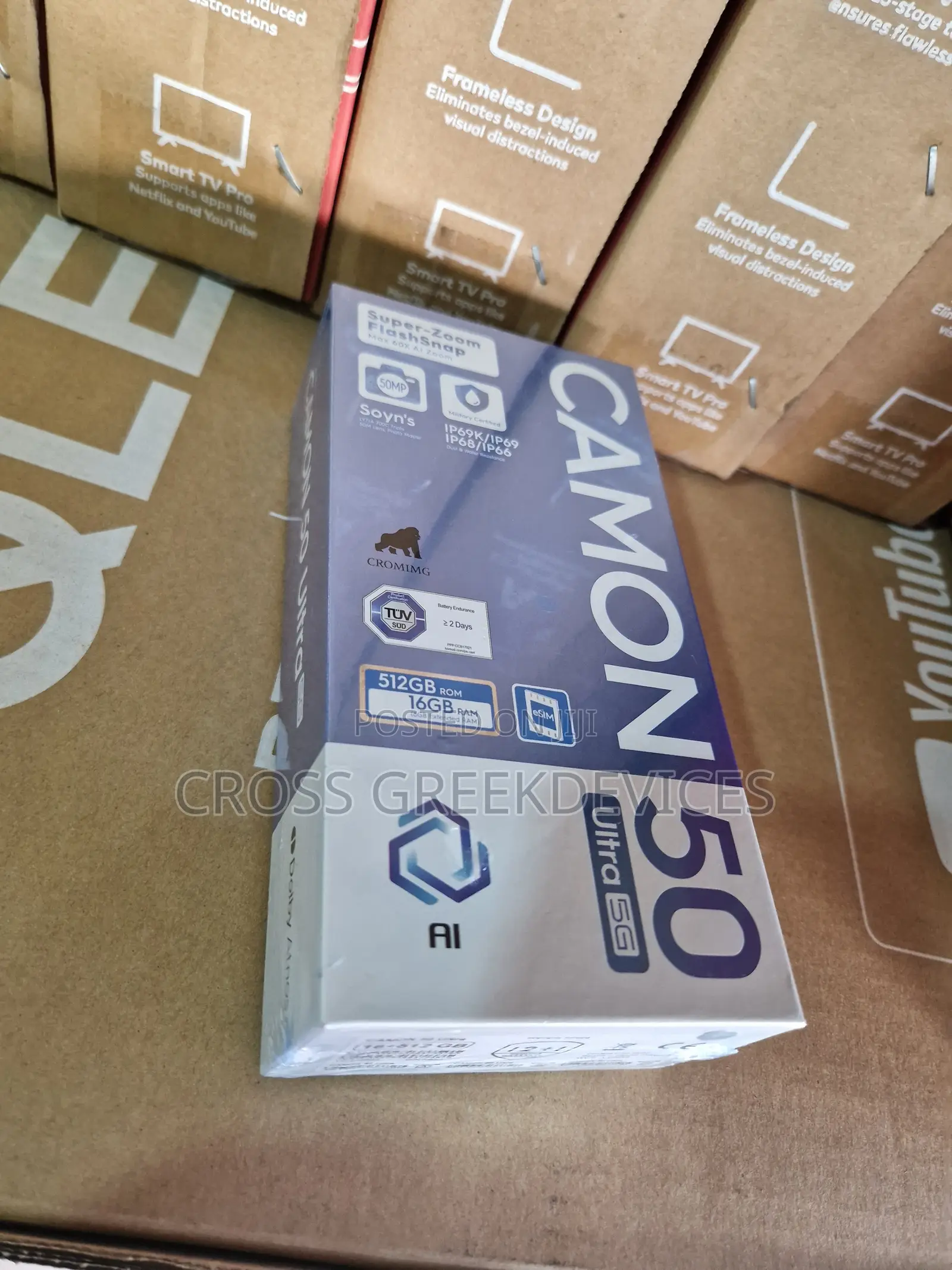 New Tecno Camon 50 Ultra 512 GB Black
