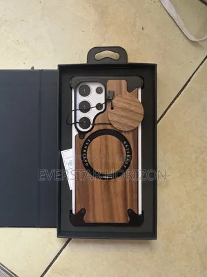 Luxury Walnut Wood Metal Frameless Case for Samsung Galaxy S25 Ultra