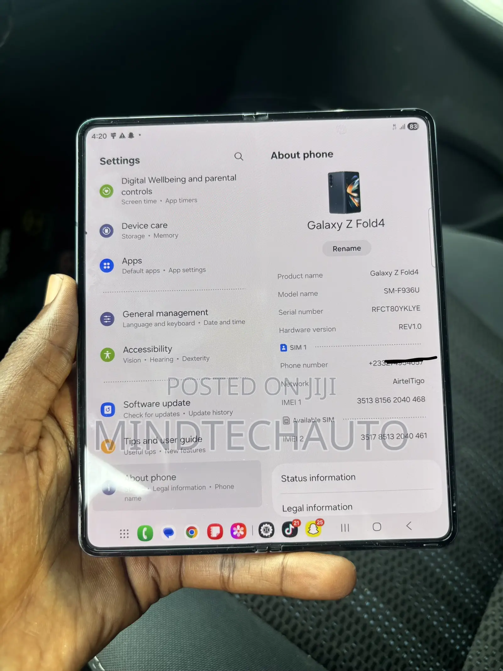 Samsung Galaxy Z Fold4 256 GB Blue