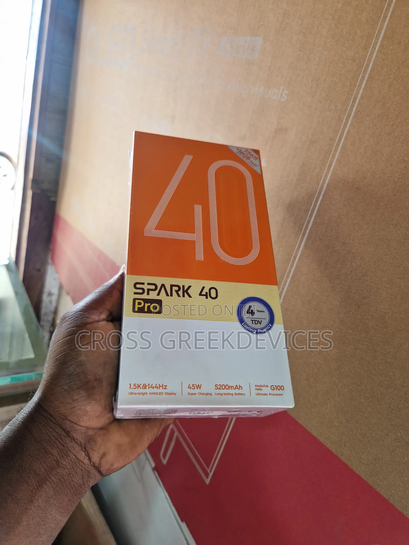 New Tecno Spark 40 Pro 256 GB White