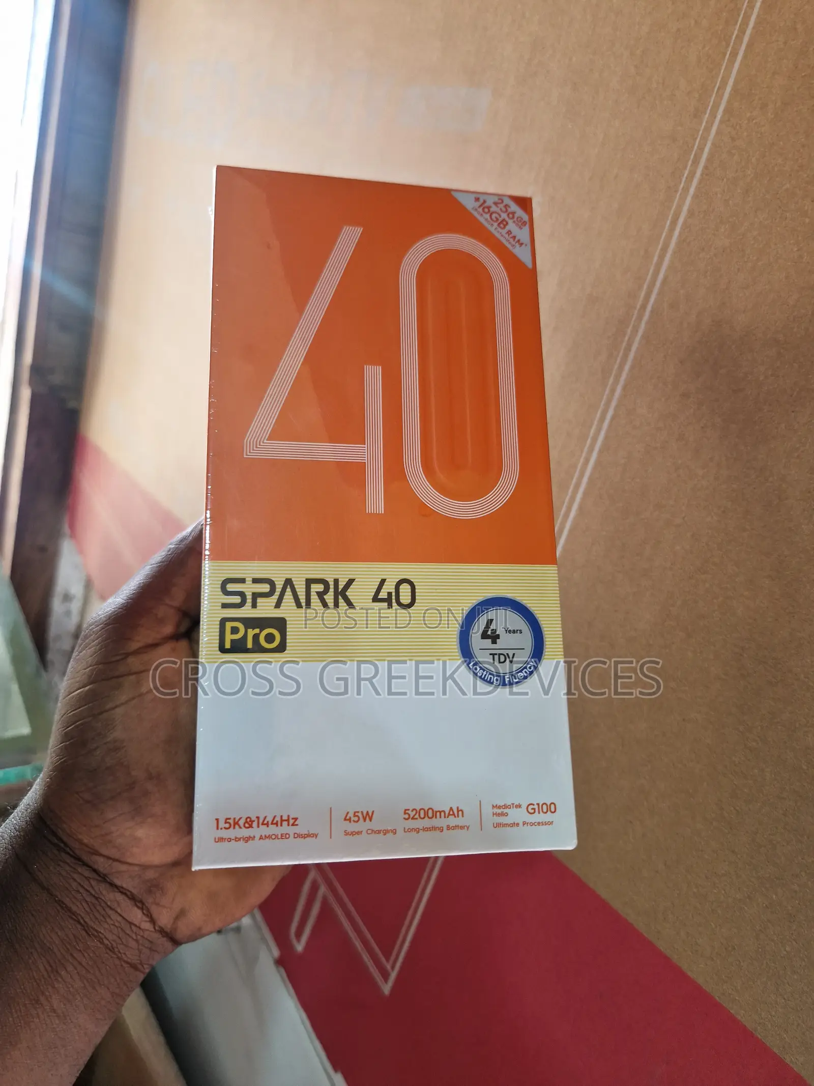 New Tecno Spark 40 Pro 256 GB White