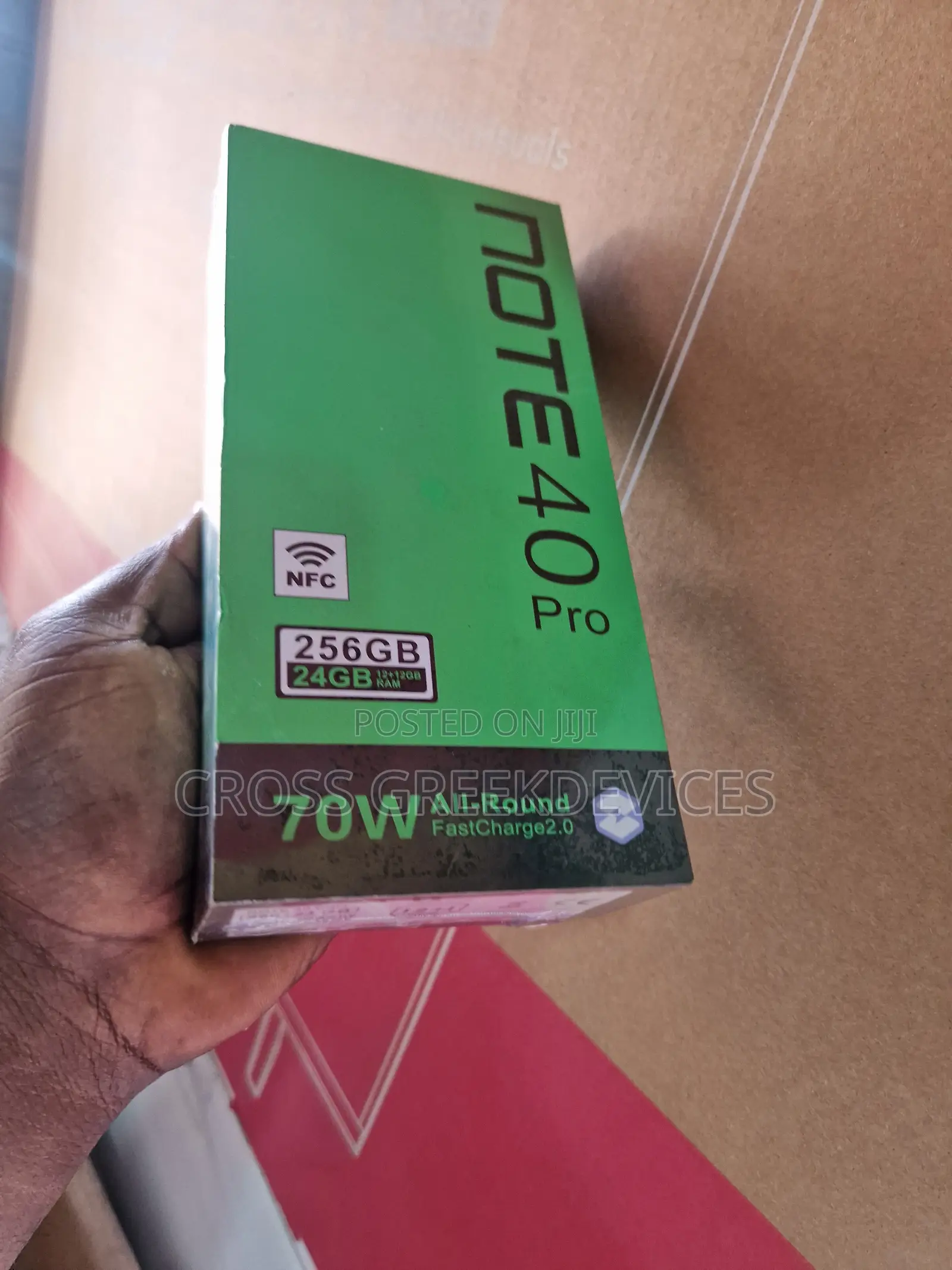 New Infinix Note 40 Pro 5G 256 GB Black