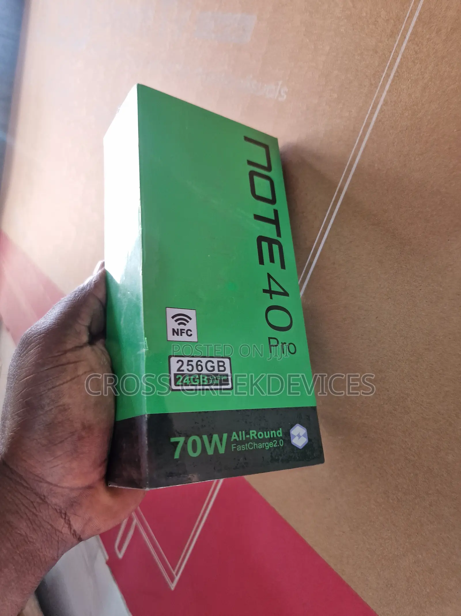 New Infinix Note 40 Pro 5G 256 GB Black