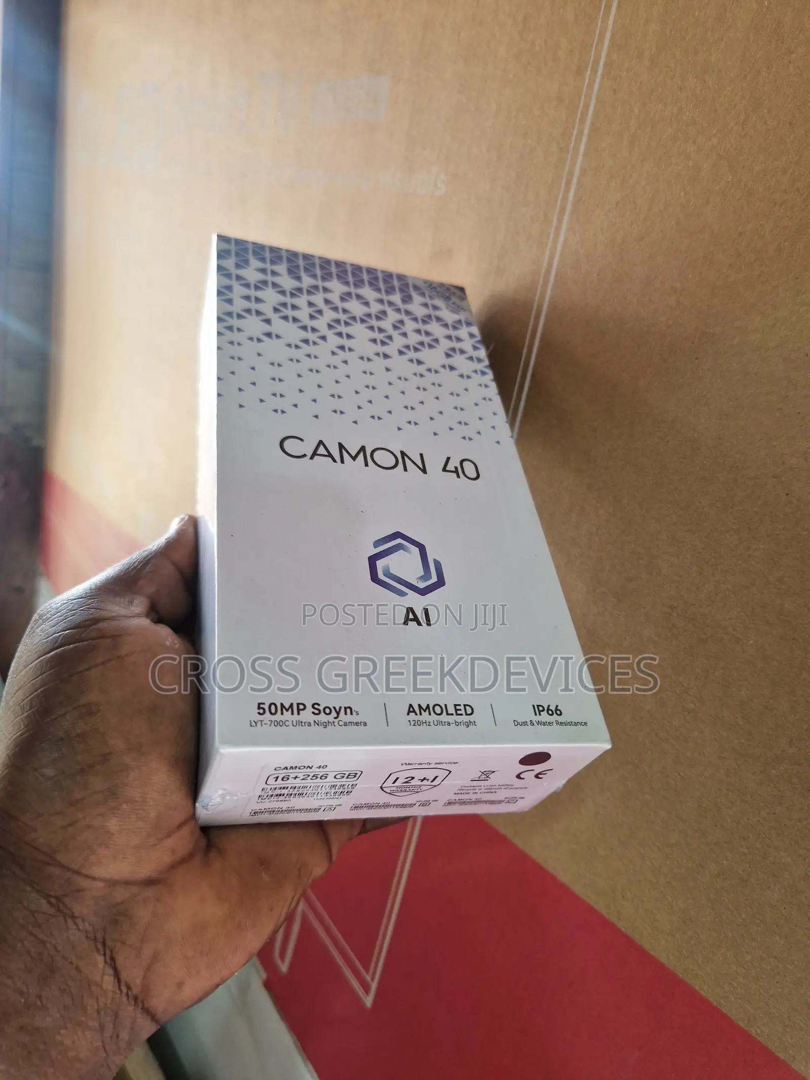 New Tecno Camon 40 256 GB Silver