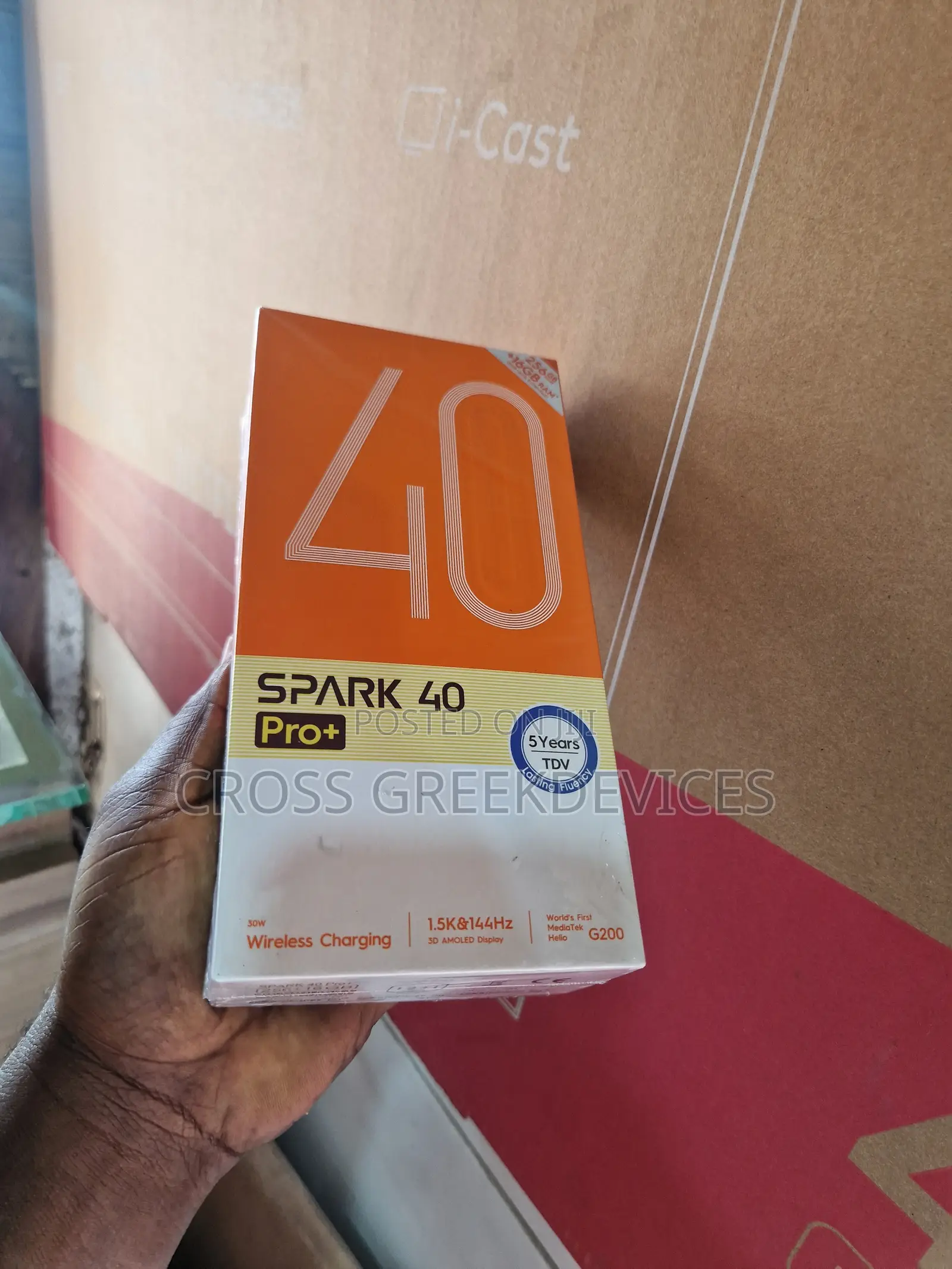 New Tecno Spark 40 Pro+ 256 GB White
