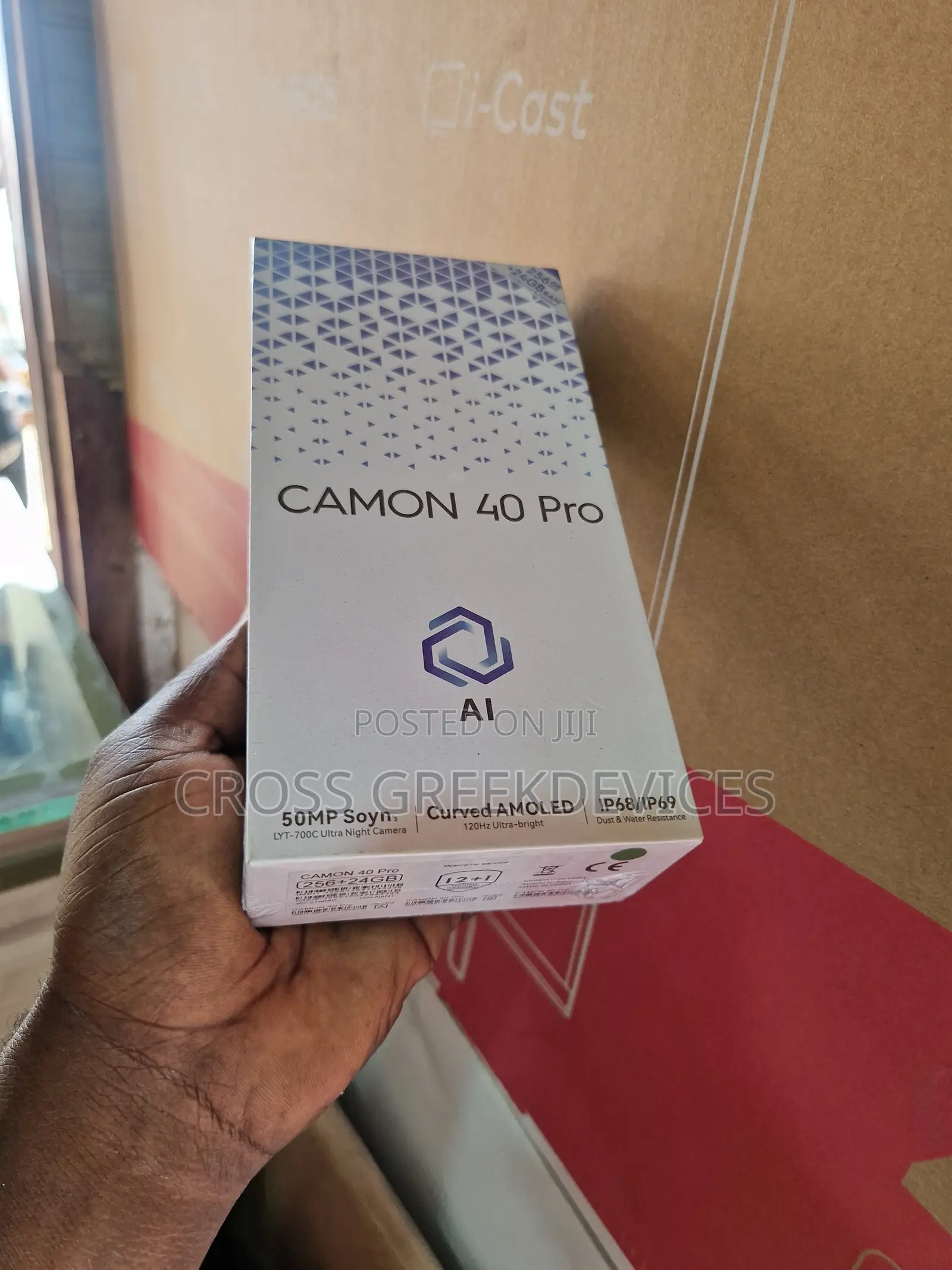 New Tecno Camon 40 Pro 5G 256 GB Silver