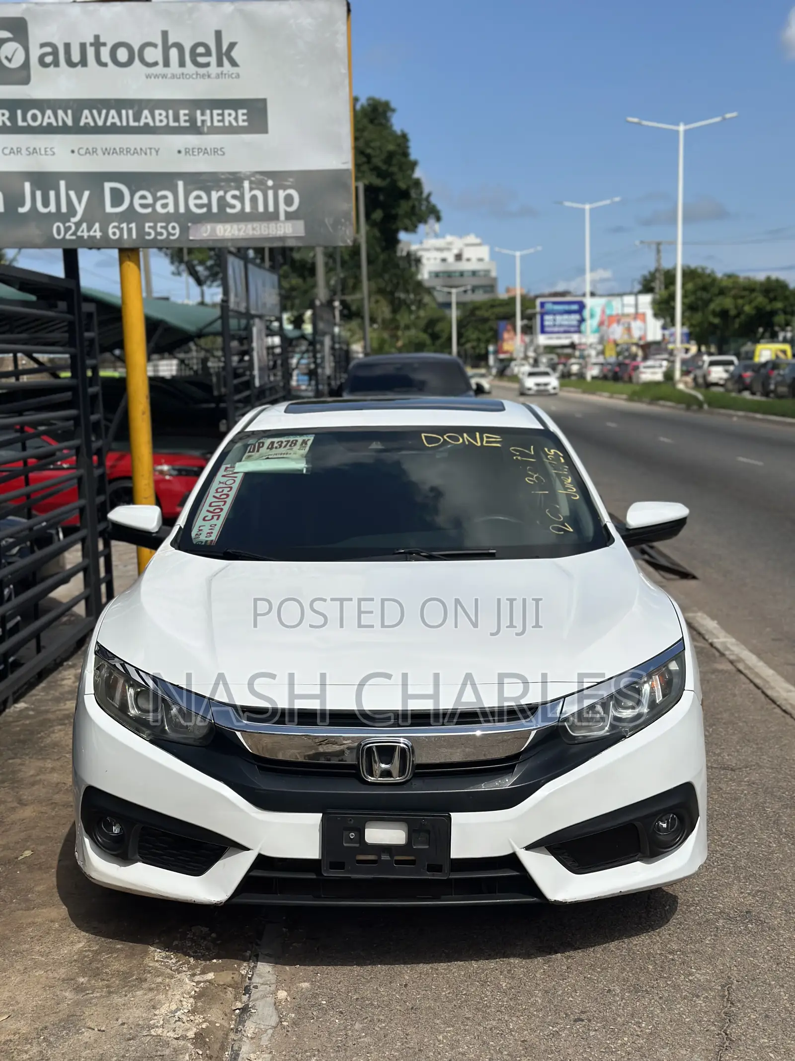 Honda Civic EX 4dr Sedan (1.5L 4cyl) 2016 White