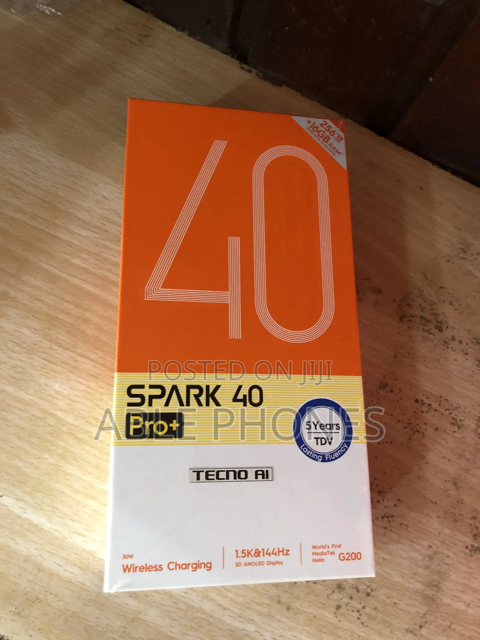 New Tecno Spark 40 Pro+ 256 GB Black