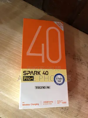 New Tecno Spark 40 Pro+ 256 GB Black