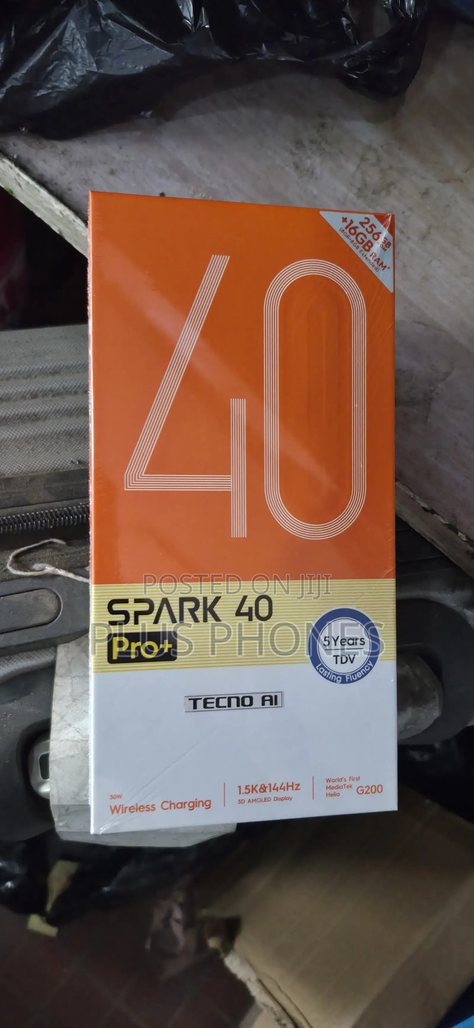 New Tecno Spark 40 Pro+ 256 GB Black