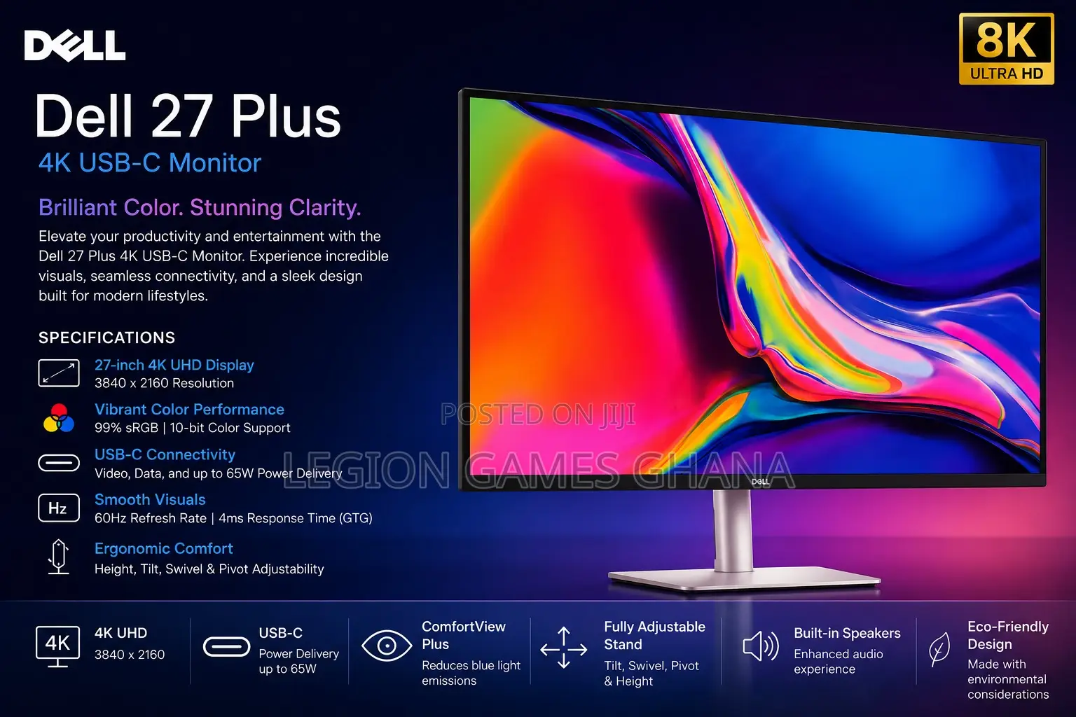 Dell 27 Plus Usb-C Monitor