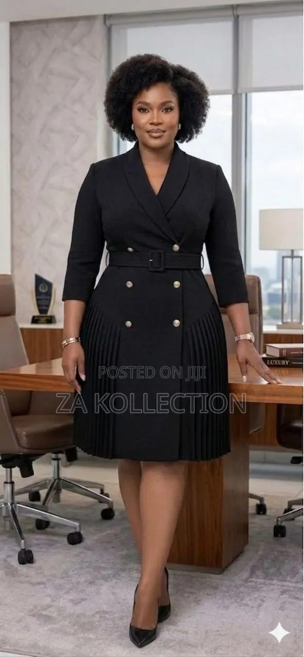 Ladies Suit Like Office Dress With Belt