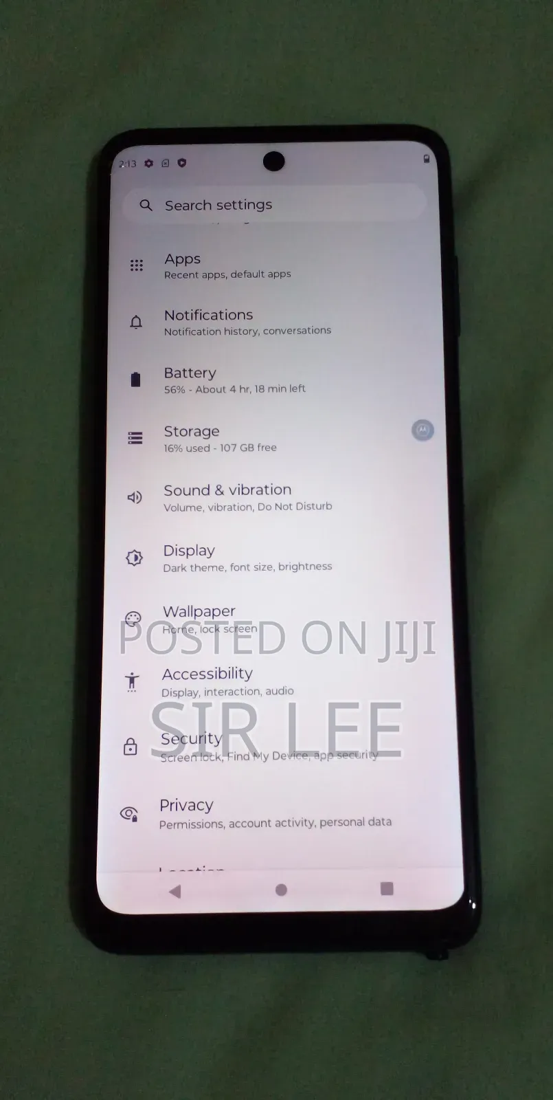 Motorola Moto G Stylus 5G (2022) 128 GB Black