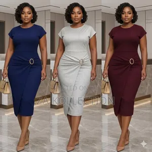 Fleurora Women's Fitted Office Dress