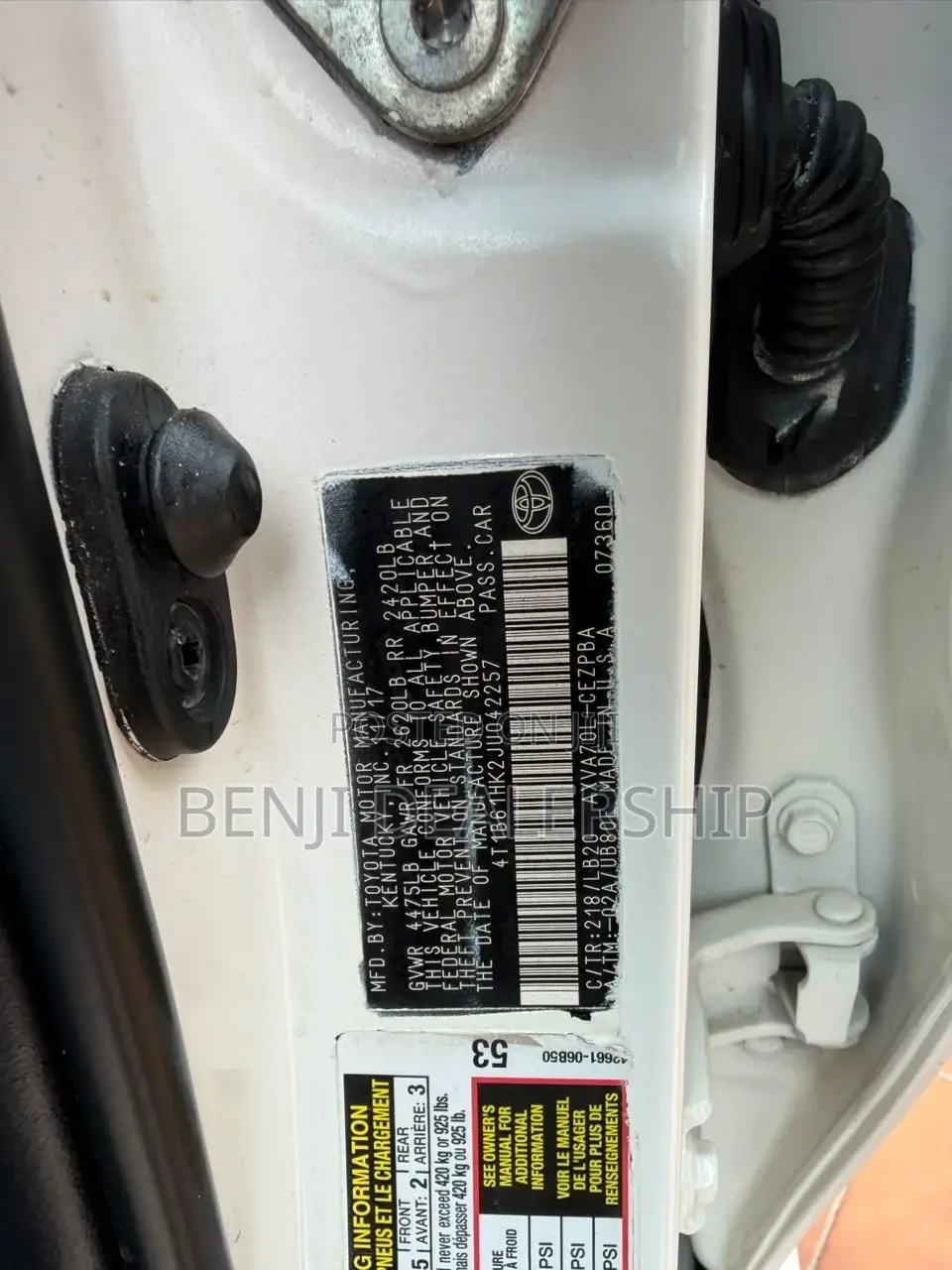 Toyota Camry 2018 White
