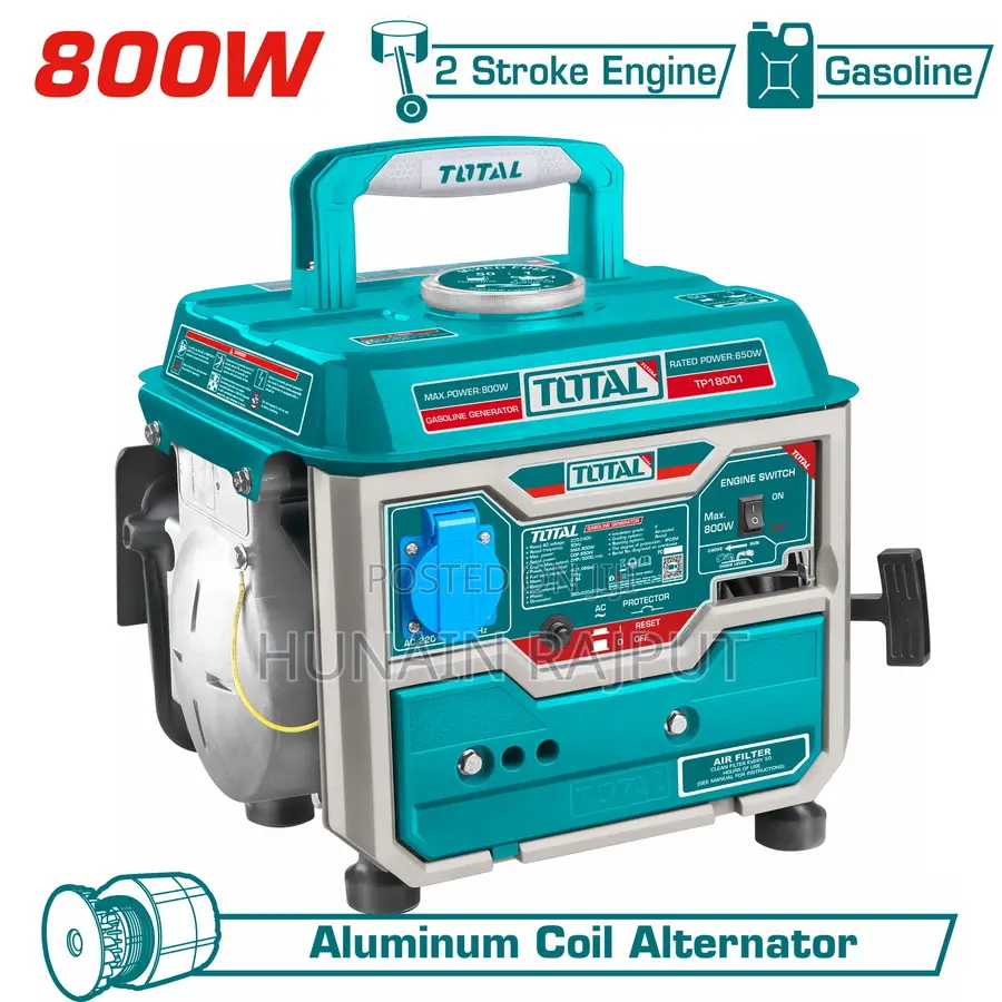 Total Gasoline Generator 800 Watts
