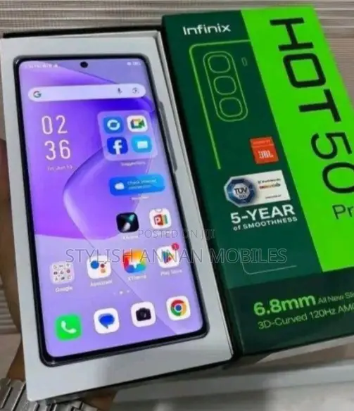 New Infinix Hot 50 Pro+ 4G 256 GB Black
