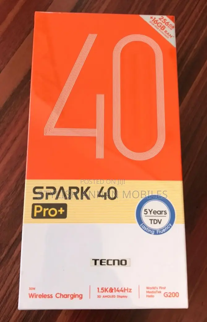 New Tecno Spark 40 Pro+ 256 GB Gold