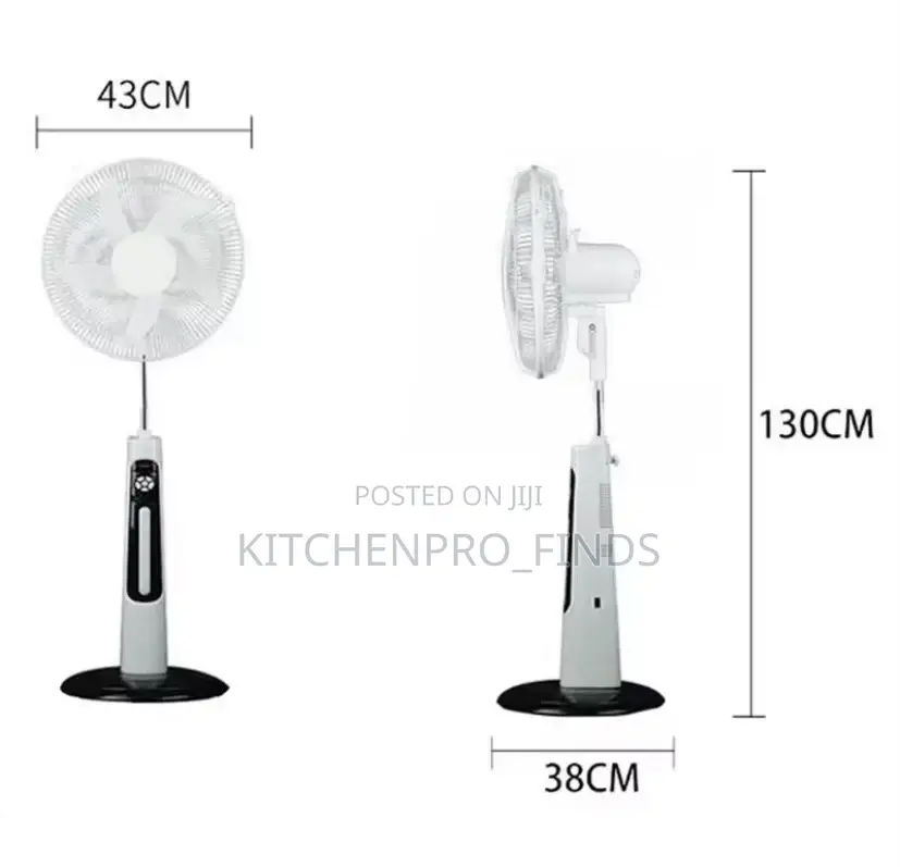 Electric and Solar Fan(Rechargeable)