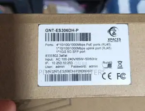 Xpaces 6port Poe Gigabit,1uplink + 1sfp 1g/2.5g Managed Poe Switch