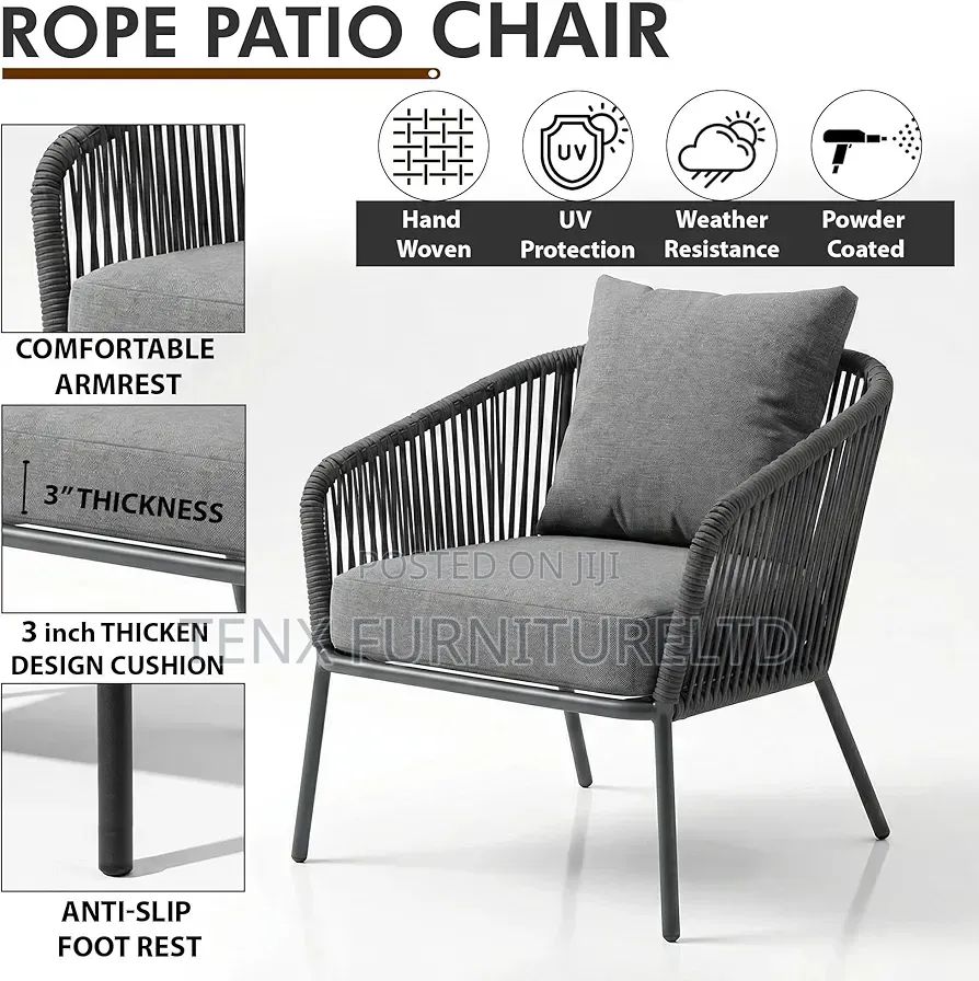 Outdoor Patio Chair Set (5 Seater)