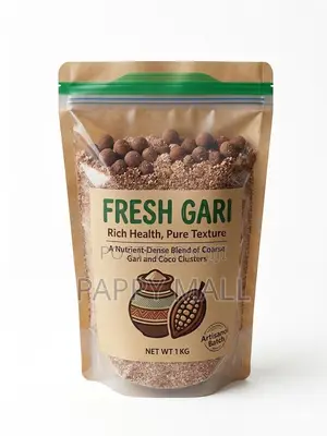 Premium Fresh Gari – Nutrient-Dense Blend With Coco Cluster