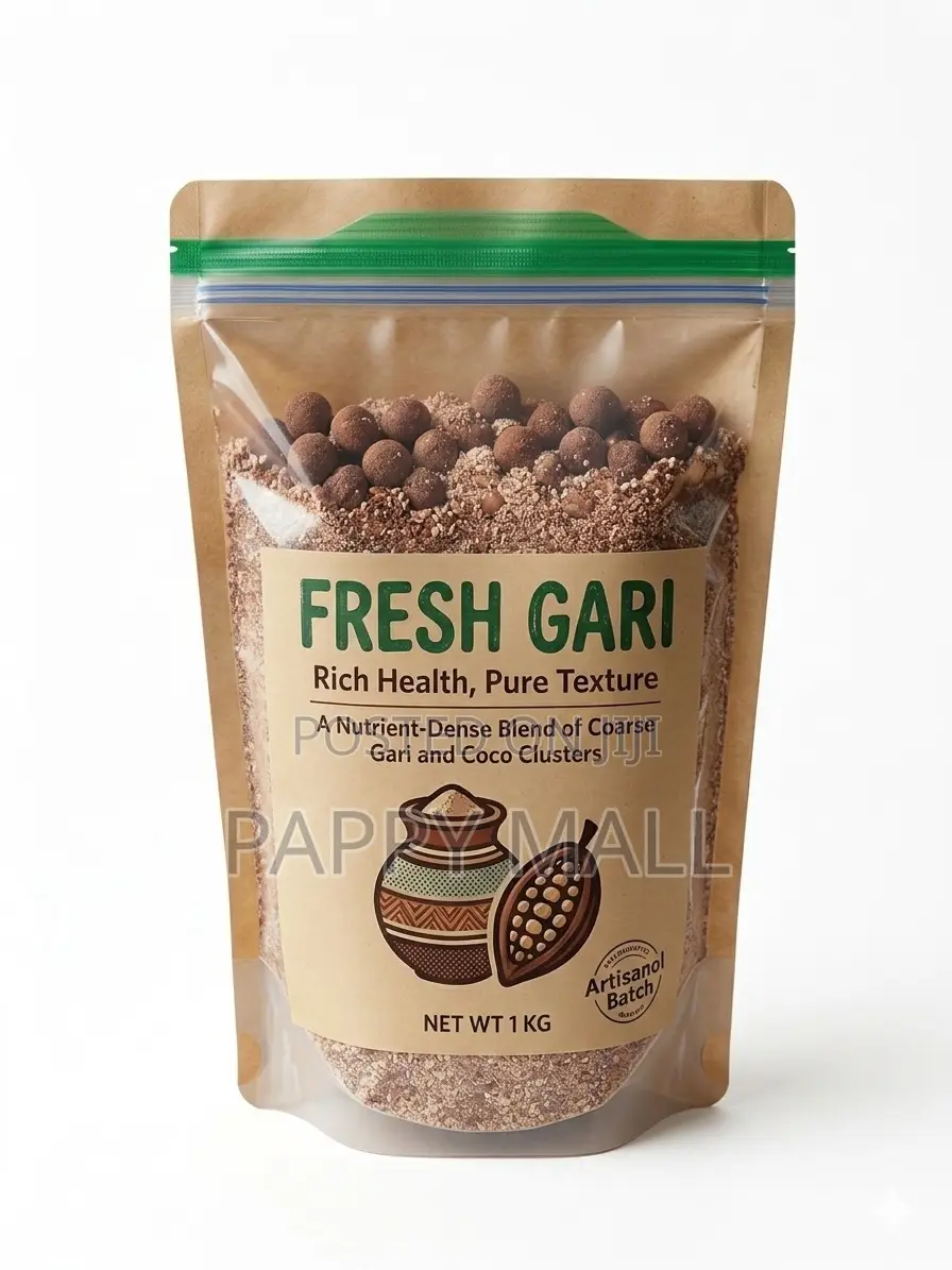 Premium Fresh Gari – Nutrient-Dense Blend With Coco Cluster